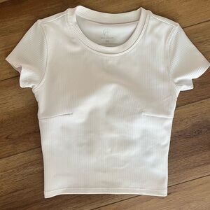 Move Theology Tee with built-in bra NWOT